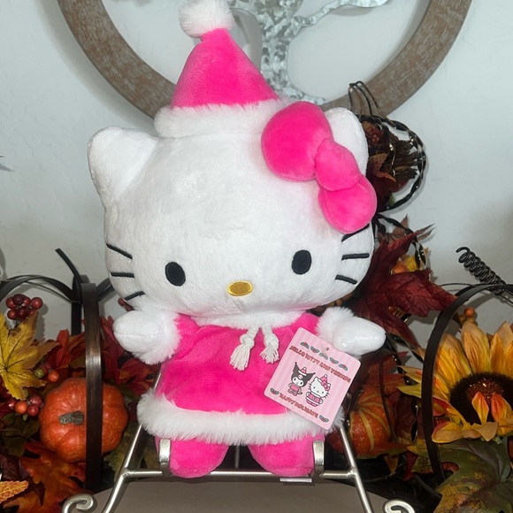 💖Sanrio Hello Kitty Loves Pink💕 Christmas 10" Stuffed Plush - Picture 1 of 6
